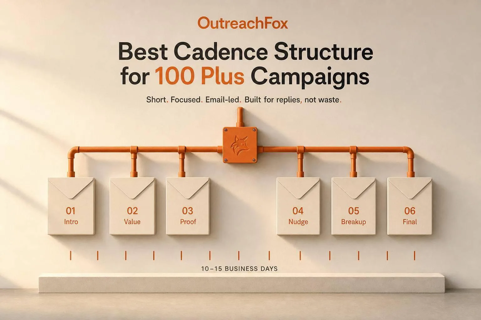 Visual comparison chart of email cadence models and best practices for scaling outreach