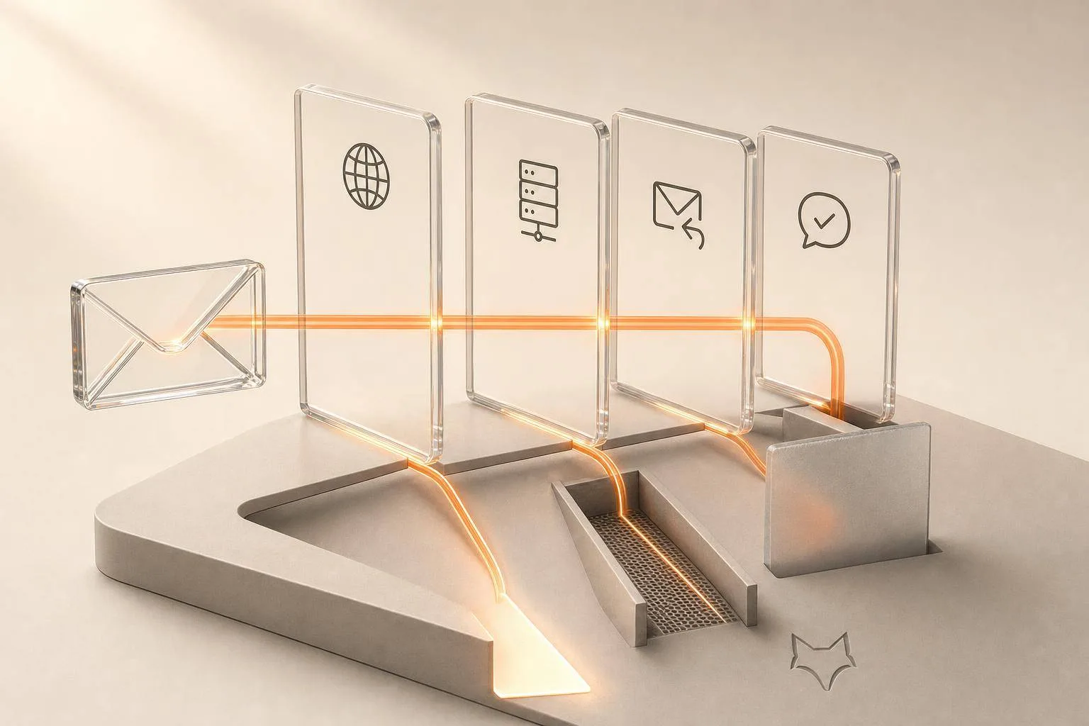 AI analyzing catch-all email risk signals before campaign sending