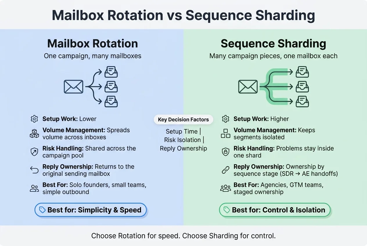 Mailbox Rotation vs Sequence Sharding: Side-by-Side Comparison