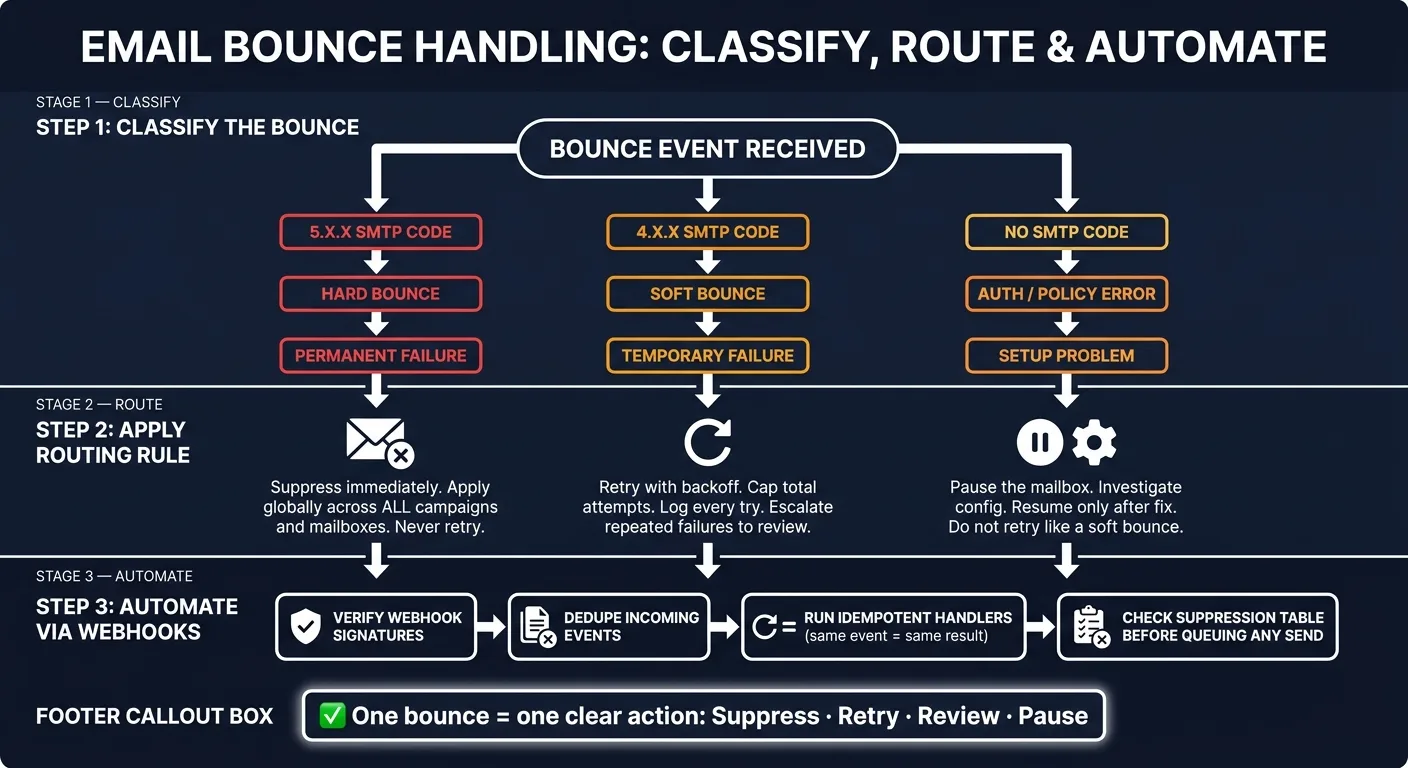 Email Bounce Handling: Classify, Route & Automate