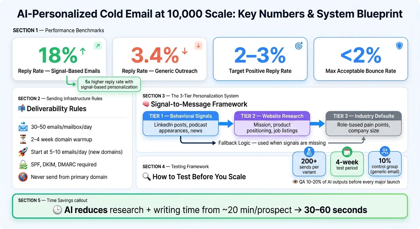AI Cold Email at Scale: Key Metrics & System Blueprint